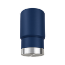 VASO, PLÁSTICO, AZUL OSCURO, 380 ml, Basic 6.5*8*13cm  base de acero