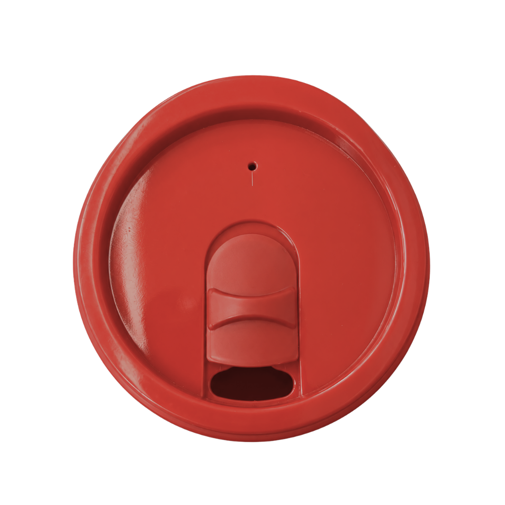 VASO, PLÁSTICO, ROJO, 380 ml, Basic 6.5*8*13cm  base de acero