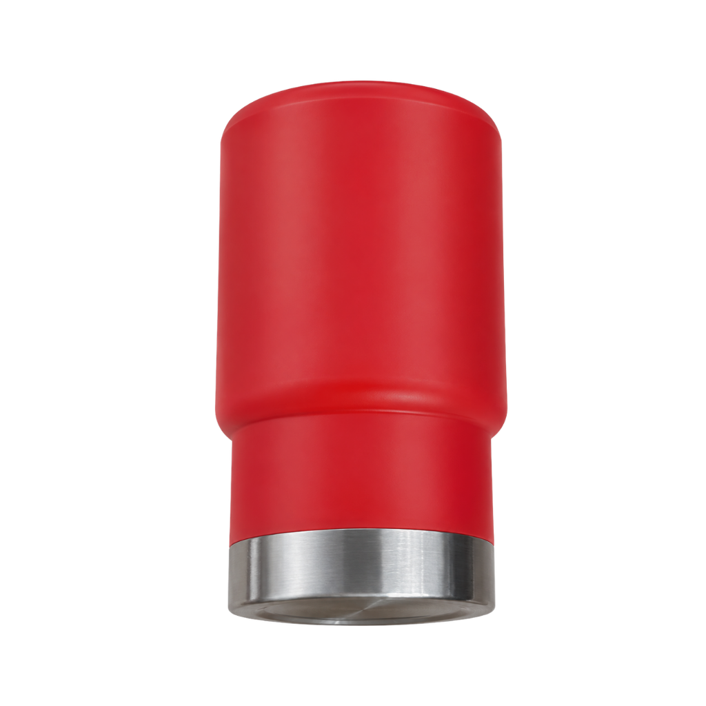 VASO, PLÁSTICO, ROJO, 380 ml, Basic 6.5*8*13cm  base de acero