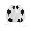 mochila, tela ecológica, blanco, 43*36 centimetros, diseño pelota