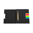 Libretas, papel, negro 17.5*22 Cm 70 hojas con notas adhesivas lapicero ecológico