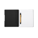 Libretas, papel, negro 17.5*22 Cm 70 hojas con notas adhesivas lapicero ecológico