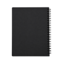 Libretas, papel, negro 17.5*22 Cm 70 hojas con notas adhesivas lapicero ecológico