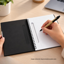 Libretas, papel, negro 17.5*22 Cm 70 hojas con notas adhesivas lapicero ecológico
