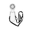 VENTILADOR, PLÁSTICO, BLANCO, 5.2*5.9*17.2 cm, RIBAND CON CINTA Y CABEZA MÓVIL