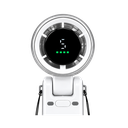 VENTILADOR, PLÁSTICO, BLANCO, 5.2*5.9*17.2 cm, RIBAND CON CINTA Y CABEZA MÓVIL