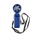 VENTILADOR, PLÁSTICO, AZUL OSCURO, 5.2 *5.9 *17.2 cm, RIBAND CON CINTA Y CABEZA MÓVIL