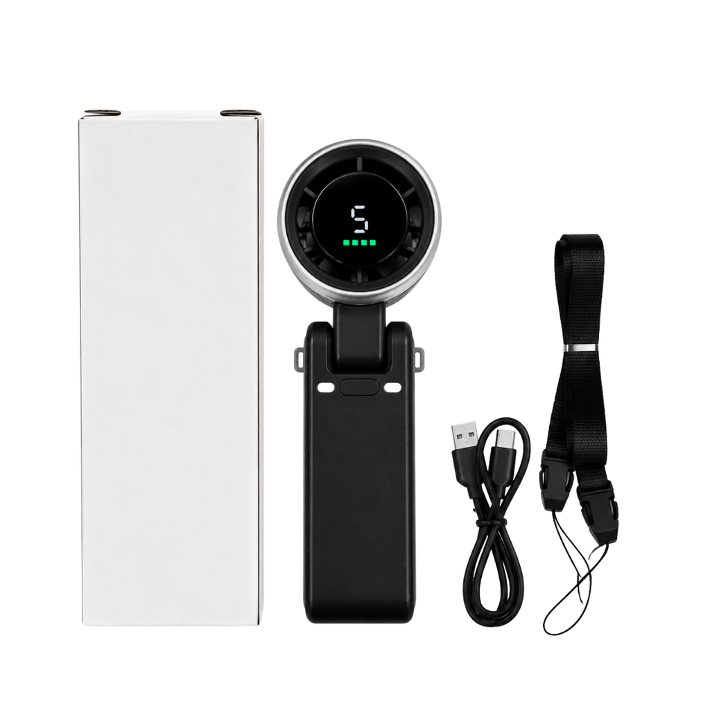 VENTILADOR, PLÁSTICO, NEGRO, 5.2 *5.9 *17.2 cm, RIBAND CON CINTA Y CABEZA MOVIL