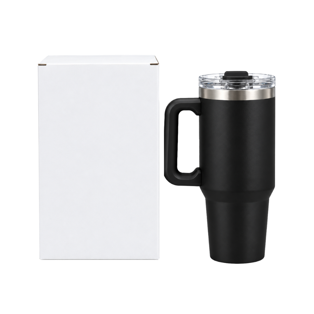 TAZA ACERO INOXIDABLE NEGRO 30 oz BOLDYS DOBLE PARED CON PAJILLA