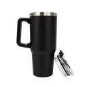 TAZA ACERO INOXIDABLE NEGRO 30 oz BOLDYS DOBLE PARED CON PAJILLA