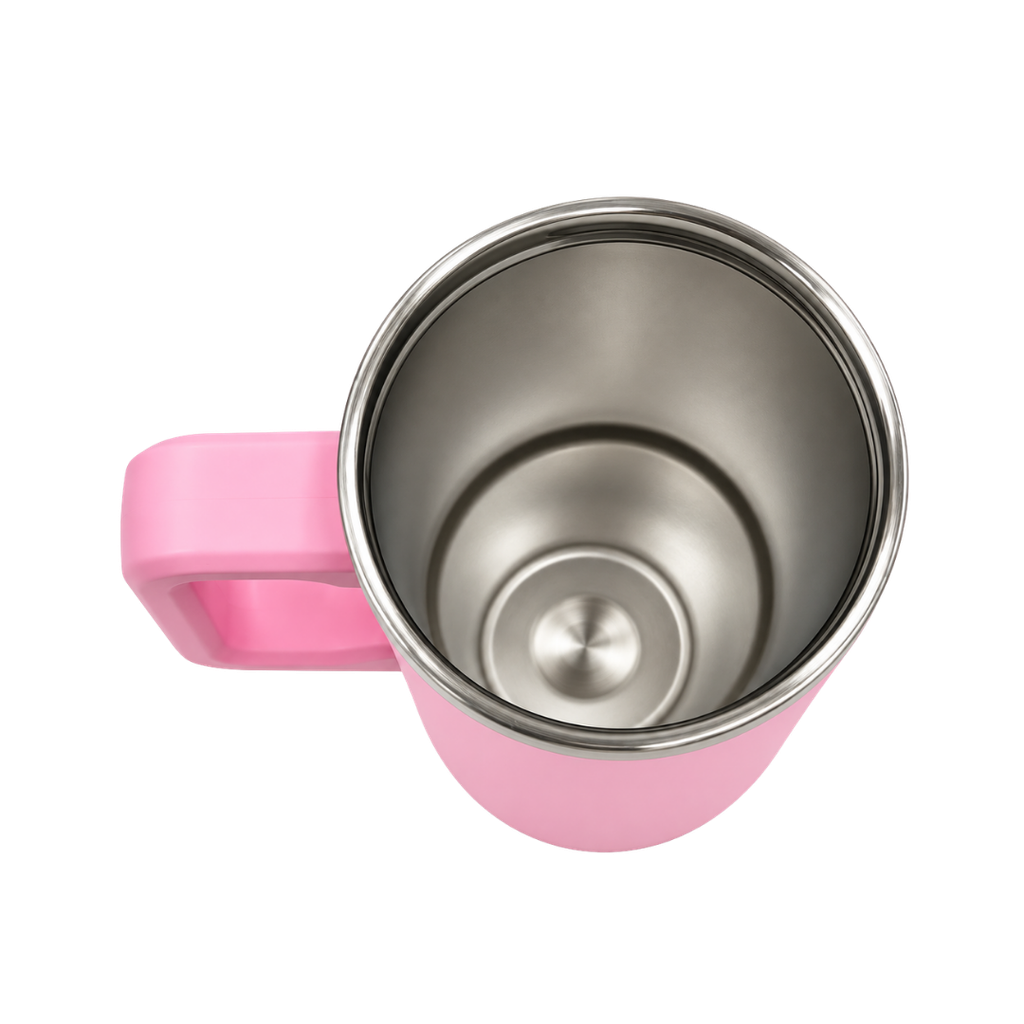 TAZA ACERO INOXIDABLE ROSADO 30 oz Boldys doble pared con pajilla