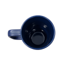 TAZA, CERÁMICA, AZUL MARINO, 16 oz, para carro  , sin tapa, sin recubrimiento, acabado mate.