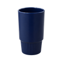 TAZA, CERÁMICA, AZUL MARINO, 16 oz, para carro  , sin tapa, sin recubrimiento, acabado mate.