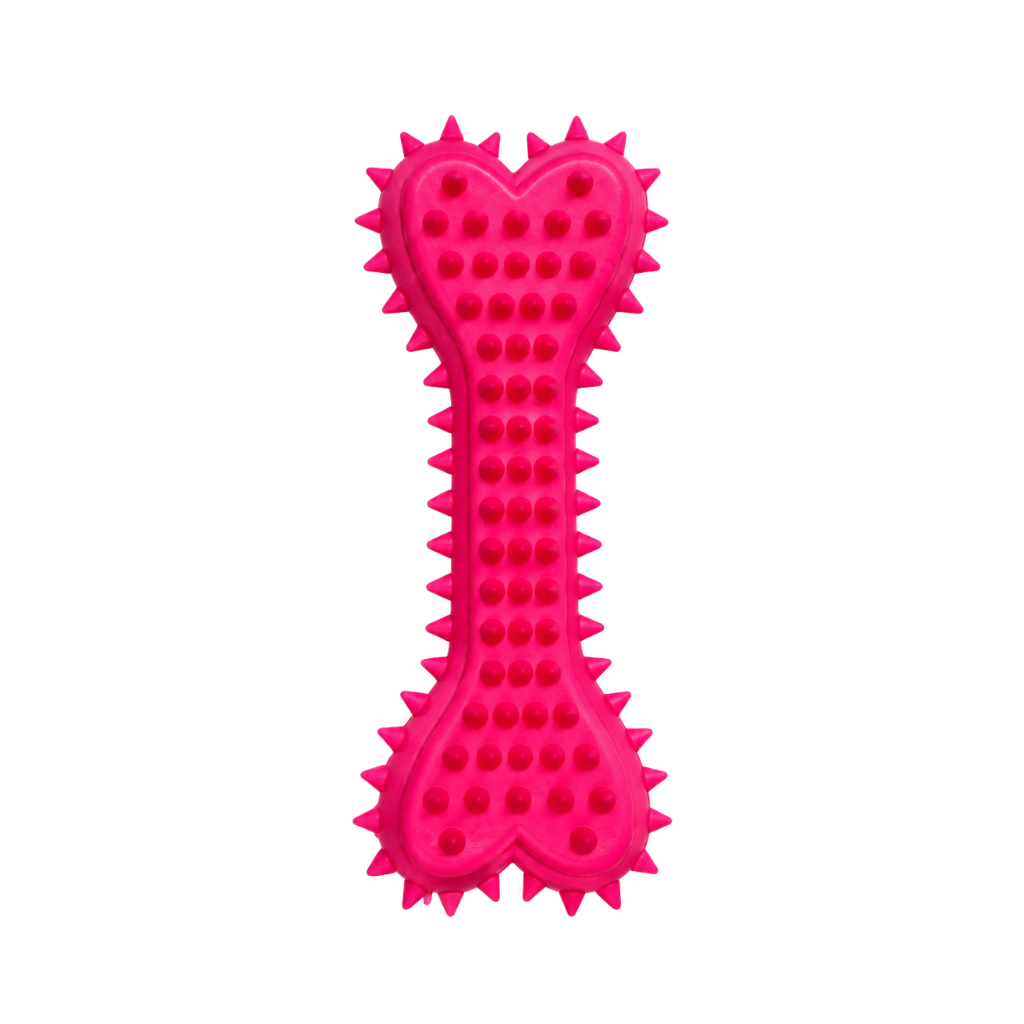 mordelon de caucho, plástico, surtido, 6*16 centimetros, para perro