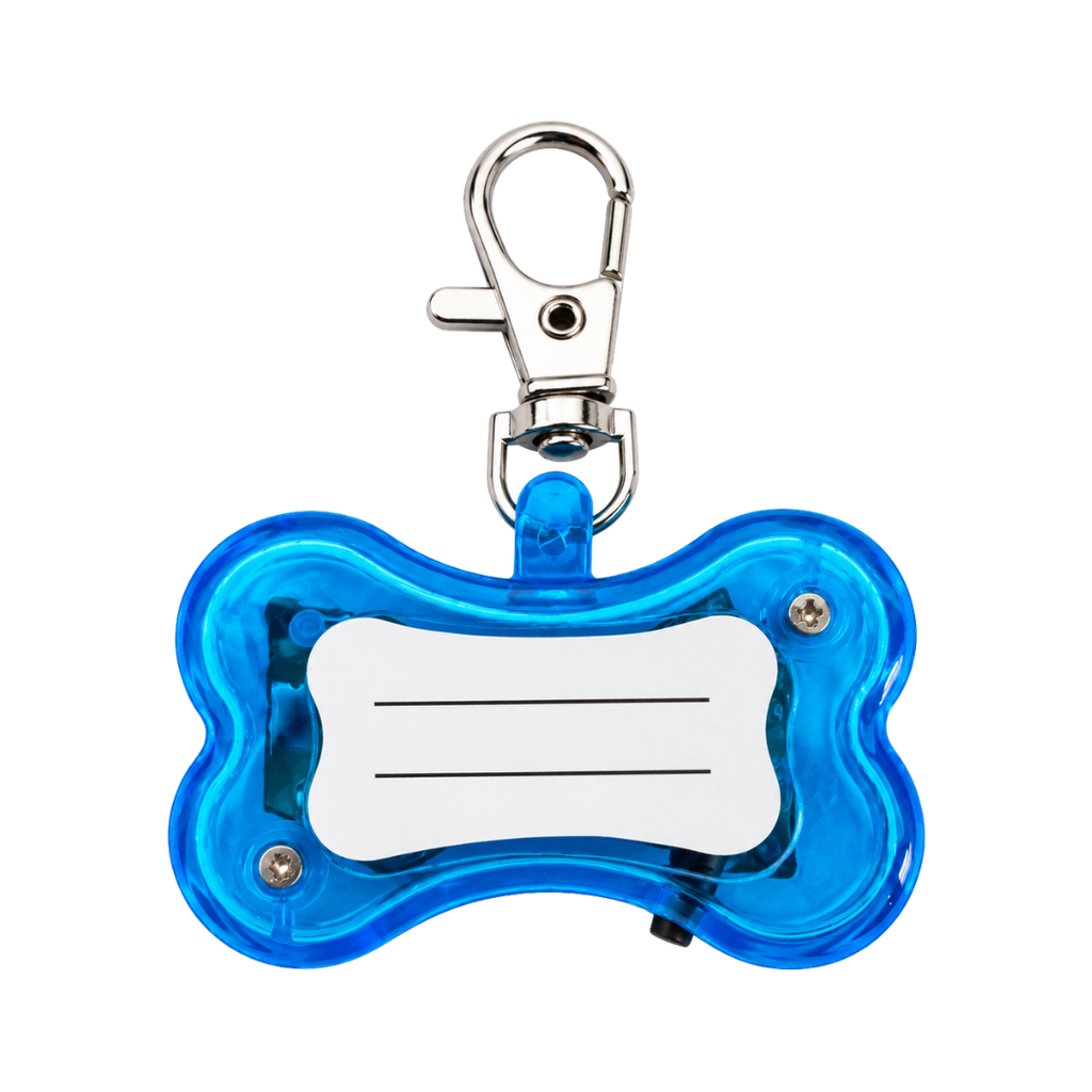 luz led, , azul, 4.7*3 centimetros, para collar forma de huesito