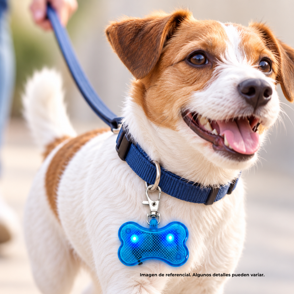 luz led, , azul, 4.7*3 centimetros, para collar forma de huesito