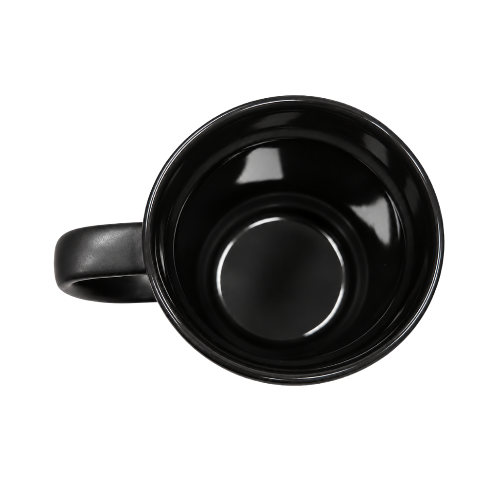tazas, cerámica, negro, 8.5*9*10 centimetros, con tapa plastica y base de corcho 12 oz