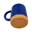 Taza, Cerámica, Azul Oscuro, 450 Ml Country , 8*11.5cm Base De Corcho Sin Tapa