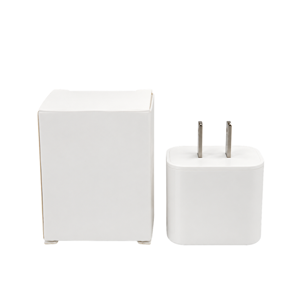 ADAPTADOR, PLÁSTICO, BLANCO, PARA CARGA CON ENTRADA C Y USB