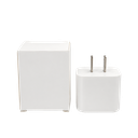 ADAPTADOR, PLÁSTICO, BLANCO, PARA CARGA CON ENTRADA C Y USB