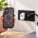 ADAPTADOR, PLÁSTICO, BLANCO, PARA CARGA CON ENTRADA C Y USB