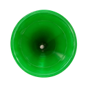Vuvuzela plástica verde 27*8cm con boquilla lateral