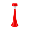 Vuvuzela plástica rojo 27*8cm con boquilla lateral
