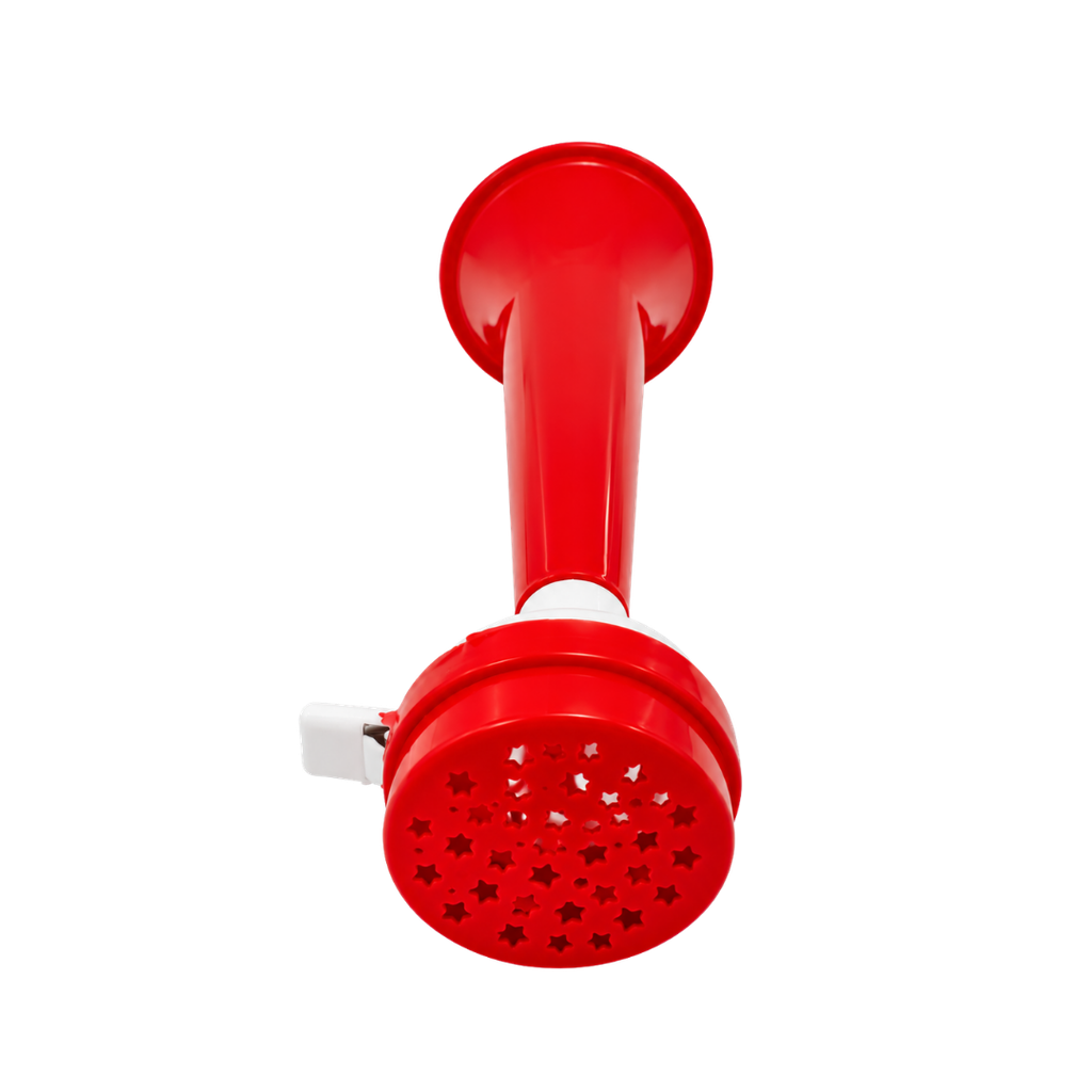 Vuvuzela plástica rojo 27*8cm con boquilla lateral