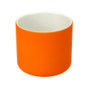TAZA, CERÁMICA, ANARANJADO, 16 oz, SOFT TOUCH TROLL INTERIOR BLANCO.