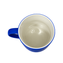 TAZA, CERÁMICA, AZUL REFLEX, 16 oz, SOFT TOUCH TROLL INTERIOR BLANCO
