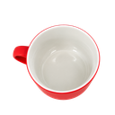 TAZA, CERÁMICA, ROJO, 16 oz, SOFT TOUCH TROLL INTERIOR BLANCO