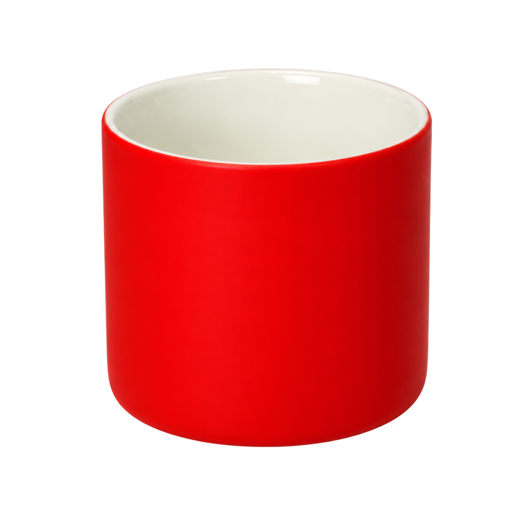 TAZA, CERÁMICA, ROJO, 16 oz, SOFT TOUCH TROLL INTERIOR BLANCO