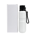 Termo Acero Inoxidable Blanco Mate 650 Ml Tour Doble Pared Con Boquilla De Seguridad