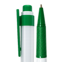 lapiceros, plástico, verde, 13.4 centimetros, brumos con goma antideslizante