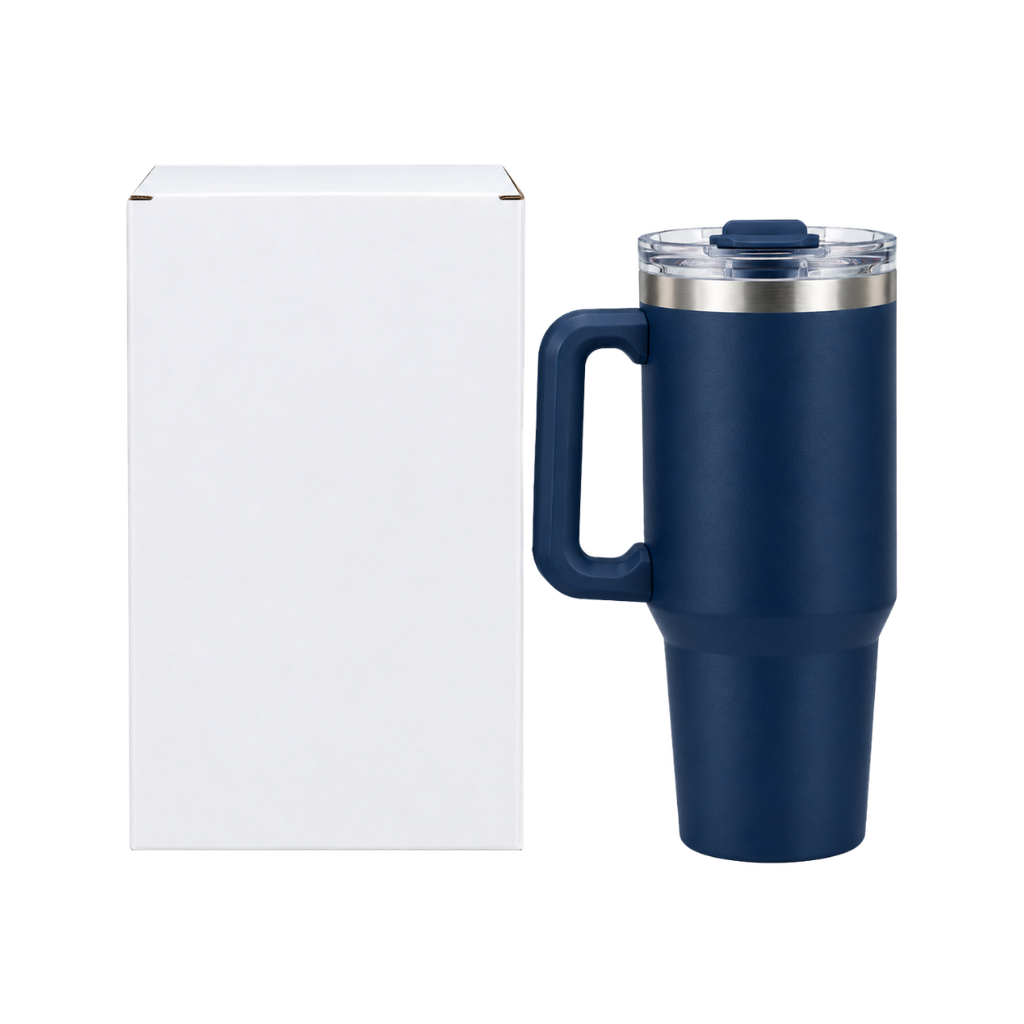 TAZA, ACERO INOXIDABLE, AZUL OSCURO, 30 oz, BOLDYS DOBLE PARED CON PAJILLA