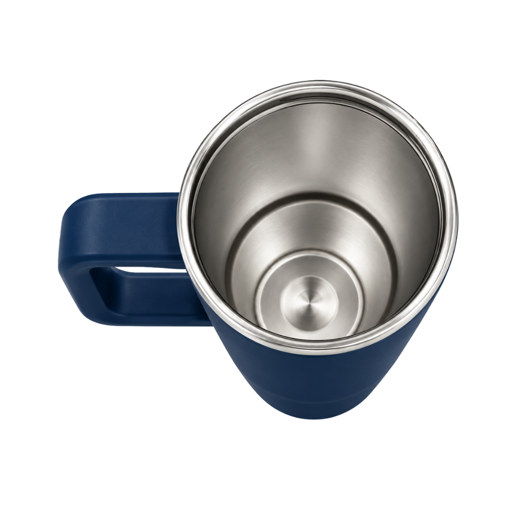 TAZA, ACERO INOXIDABLE, AZUL OSCURO, 30 oz, BOLDYS DOBLE PARED CON PAJILLA