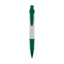 lapiceros, plástico, verde, 13.4 centimetros, brumos con goma antideslizante