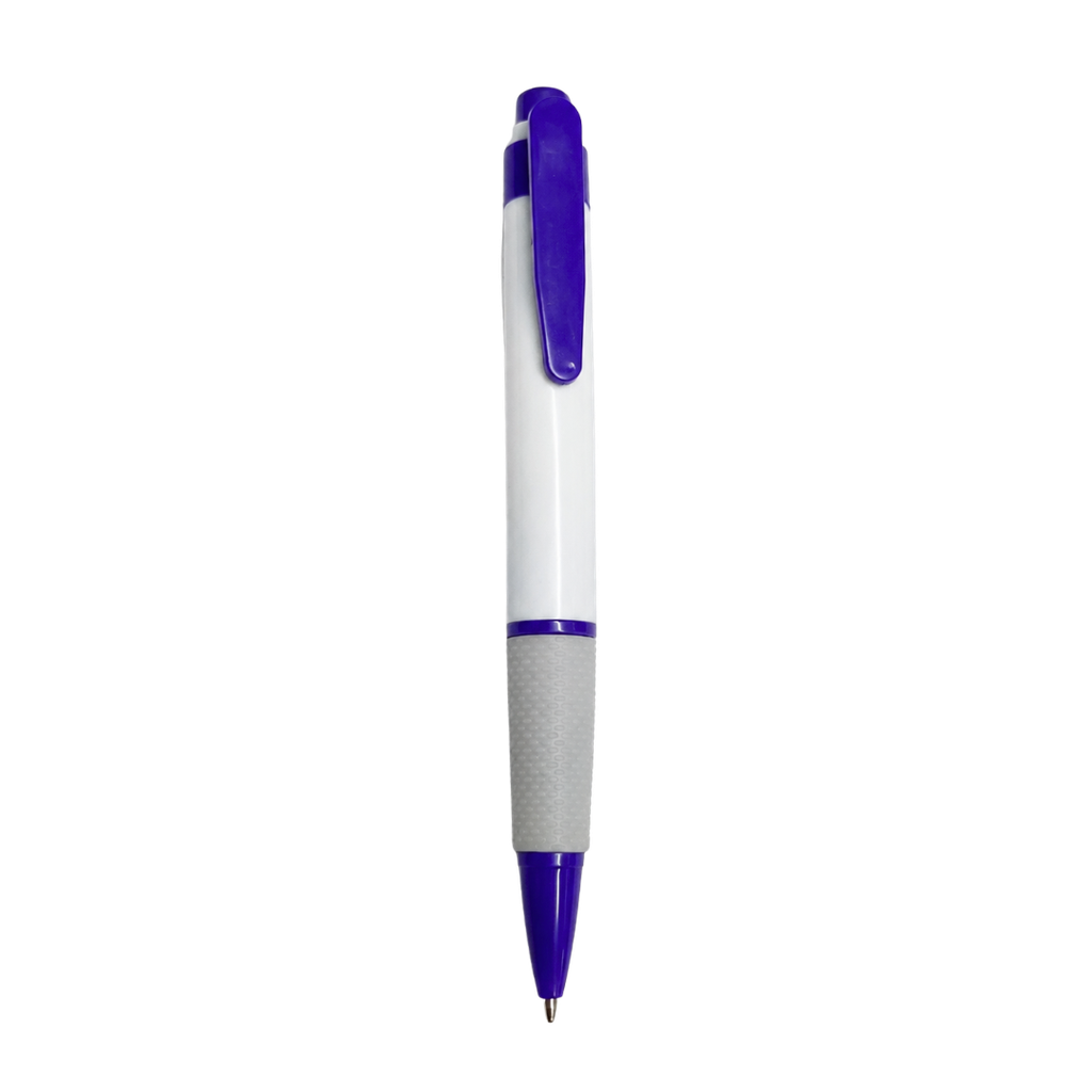 lapiceros, plástico, morado, 13.4 centimetros, brumos con goma antideslizante