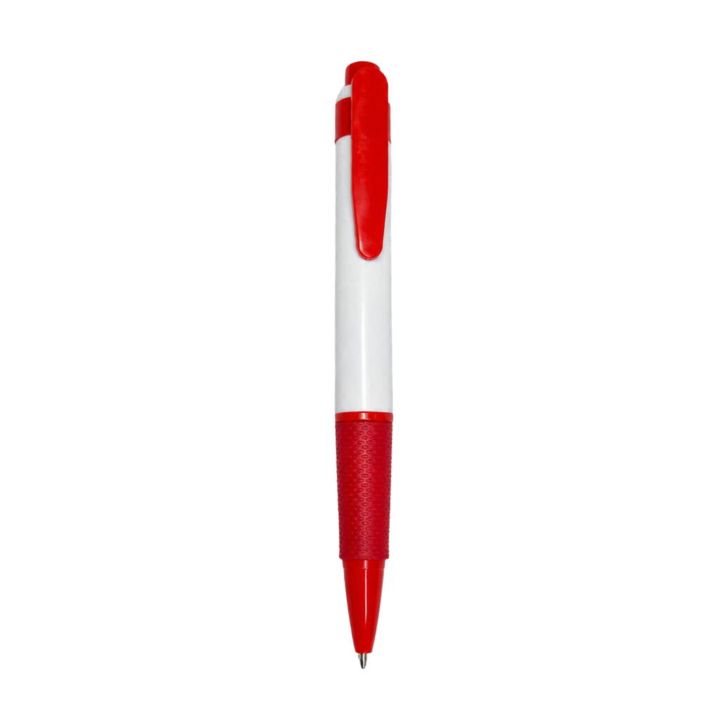 lapiceros, plástico, rojo, 13.4cm centimetros, brumos con goma antideslizante