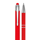 lapiceros, metal, rojo, 14.5 cm, Lyra con recubierta de caucho  y touch