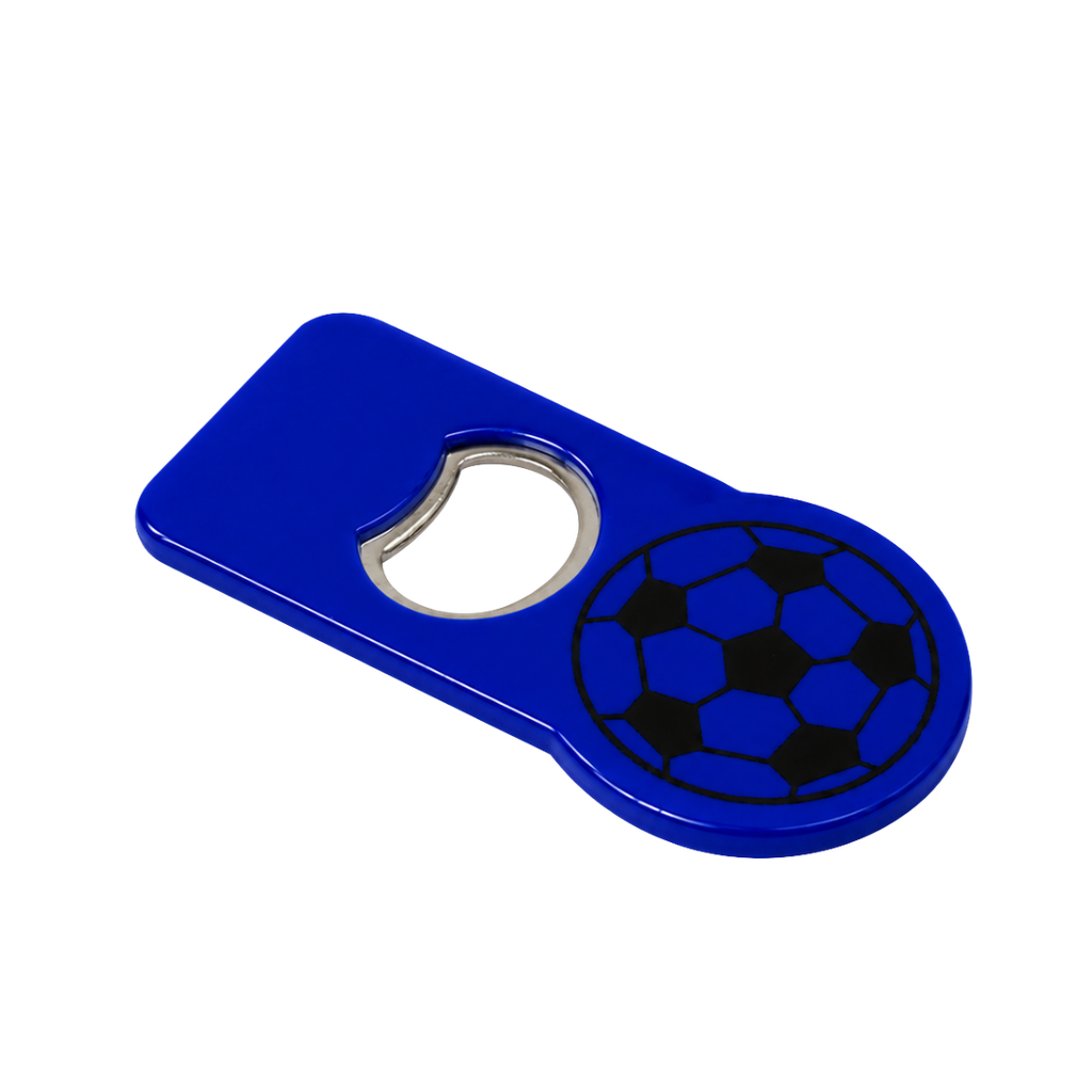 destapador, plástico, azul reflex, 5*9.8 centimetros, diseño pelota