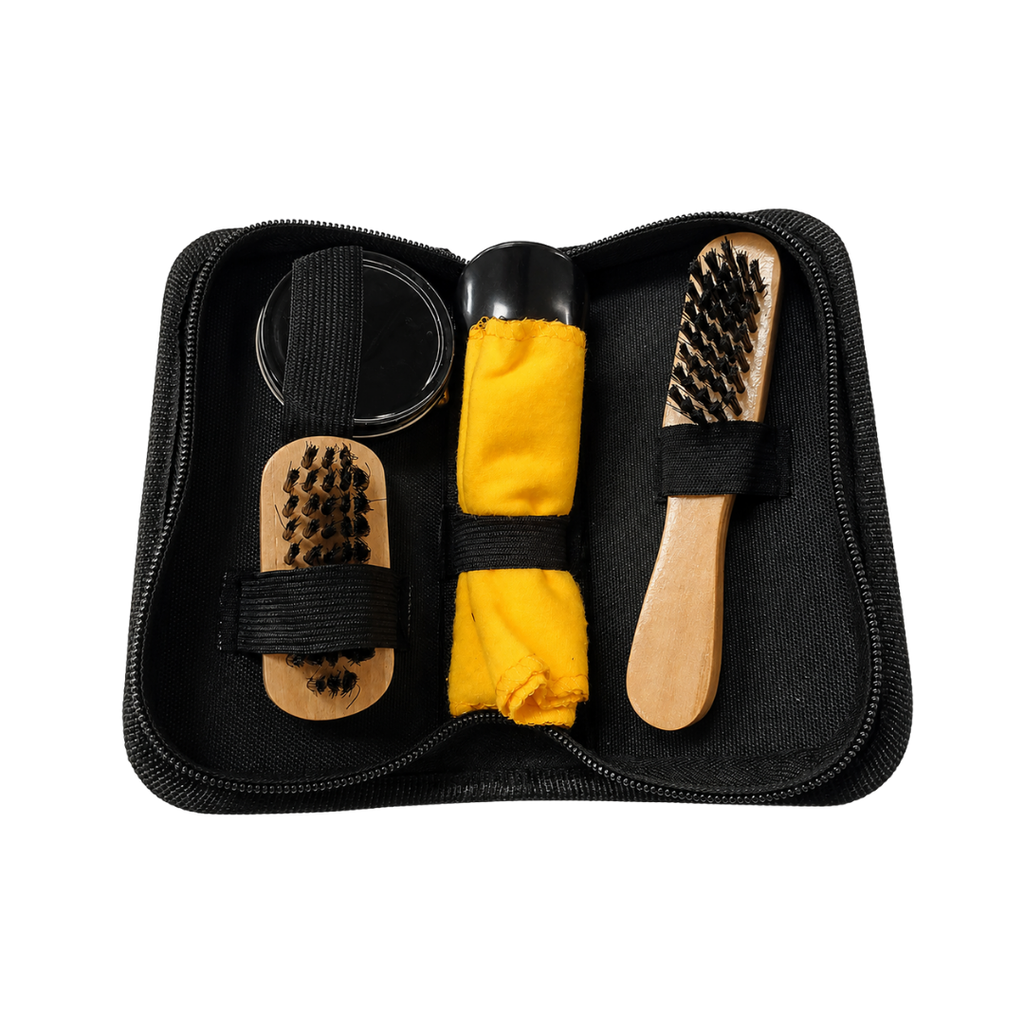 Set para limpiar calzado en estuche, 16 x 5 x 8.5 cm