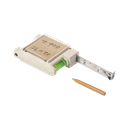 Metro, fibra de trigo, beige, 8*6*2.2 cm, con nivel, lápiz y  block de notas