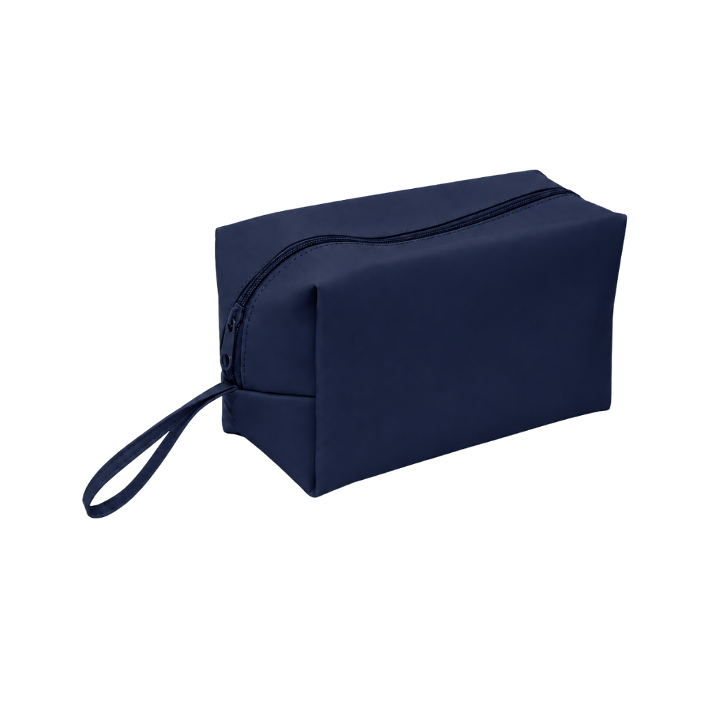 COSMETIQUERA, PU, AZUL OSCURO, 22*13*10 cm, SOFT TOUCH