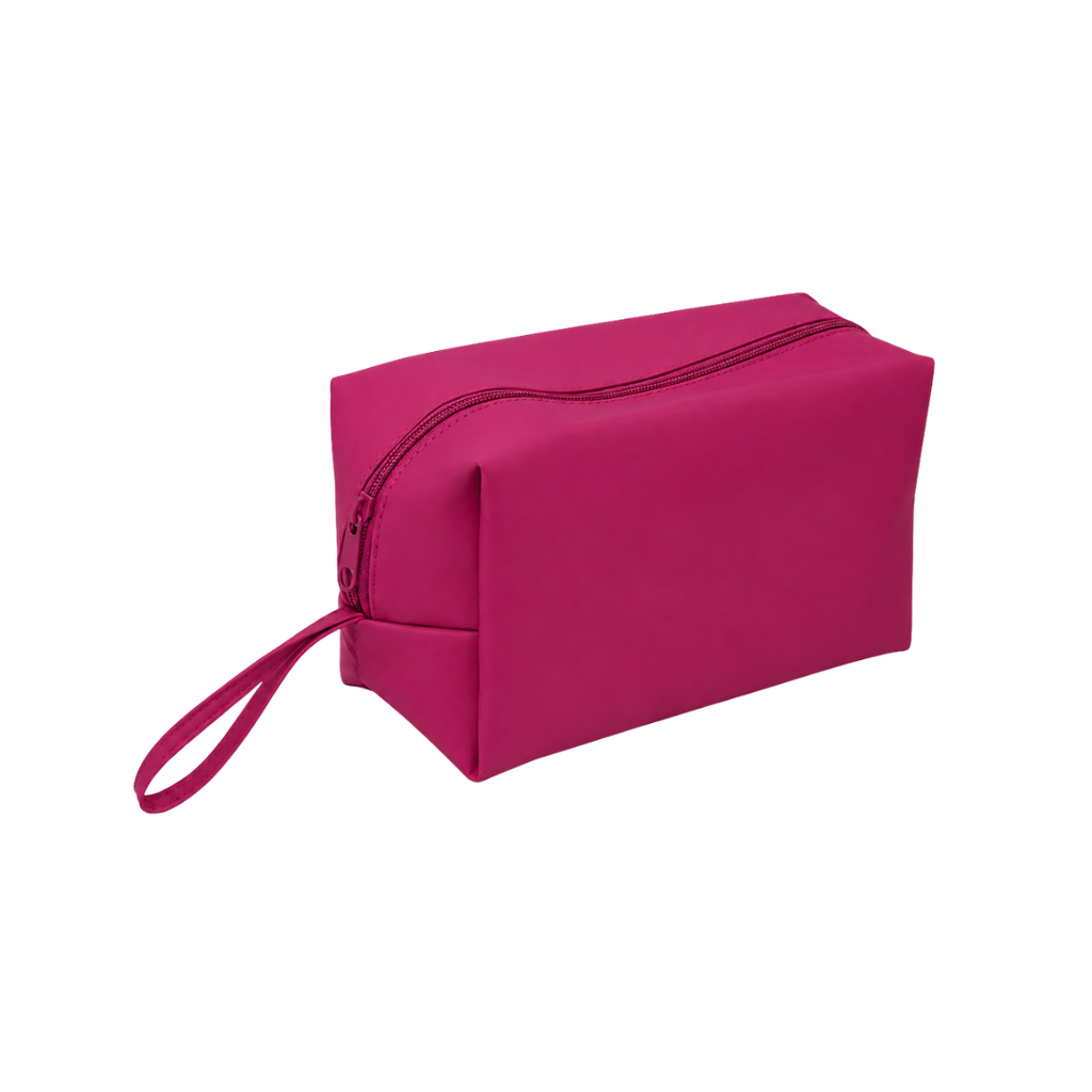 Cosmetiquera pu rosado 22*13*10 cm Soft touch