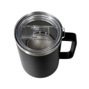 TAZA, ACERO INOXIDABLE, NEGRO, 350 ml, Thermal doble pared 8.8*10.8cm con tapa hermética