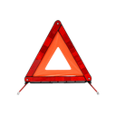 Señalizador, PLÁSTICO, ANARANJADO, 45*43 cm, triangular portable plegable para tránsito