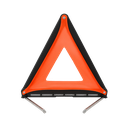 Señalizador, PLÁSTICO, ANARANJADO, 45*43 cm, triangular portable plegable para tránsito