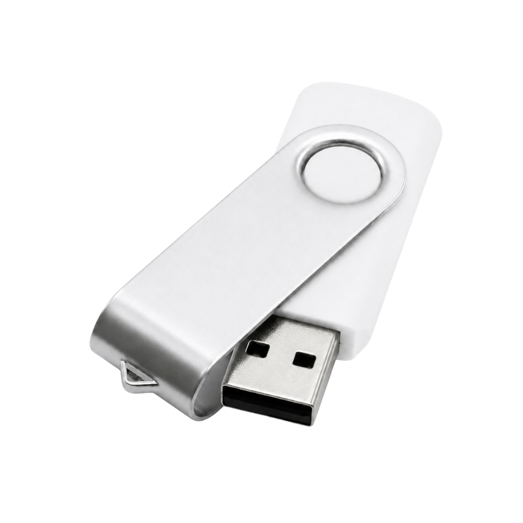 Memoria Usb 16Gb, 2 x 5.8 x 1 cm, Blanco