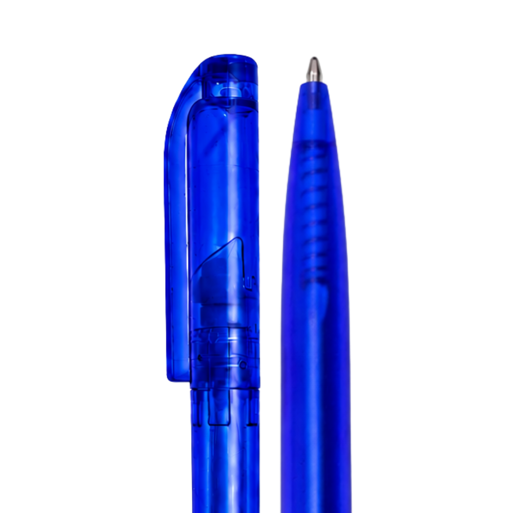 lapiceros, plástico, azul reflex, 13 centimetros, frost
